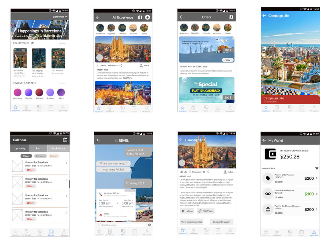 Nomad Wireframe Flow