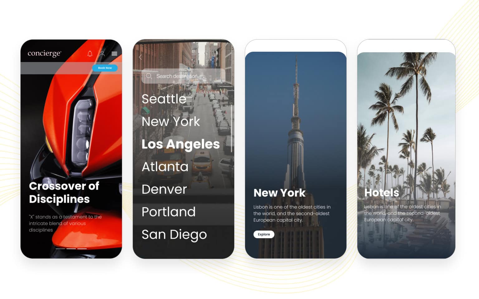 App user interface design