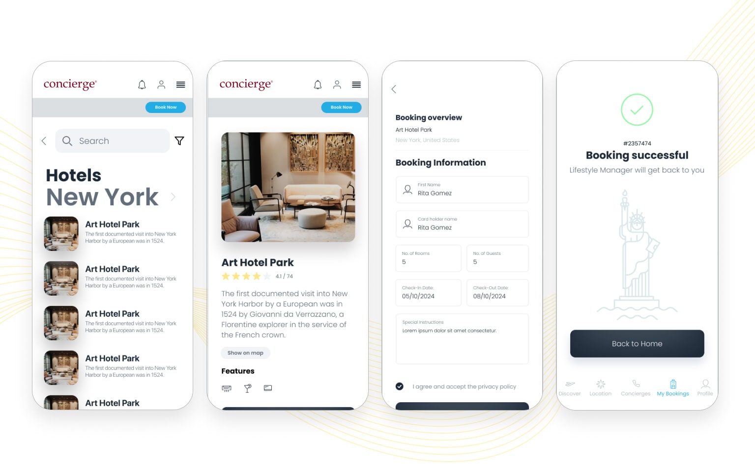 App Design interface